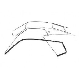 Roof edge gutter seals, Fastback (pair) 69-70