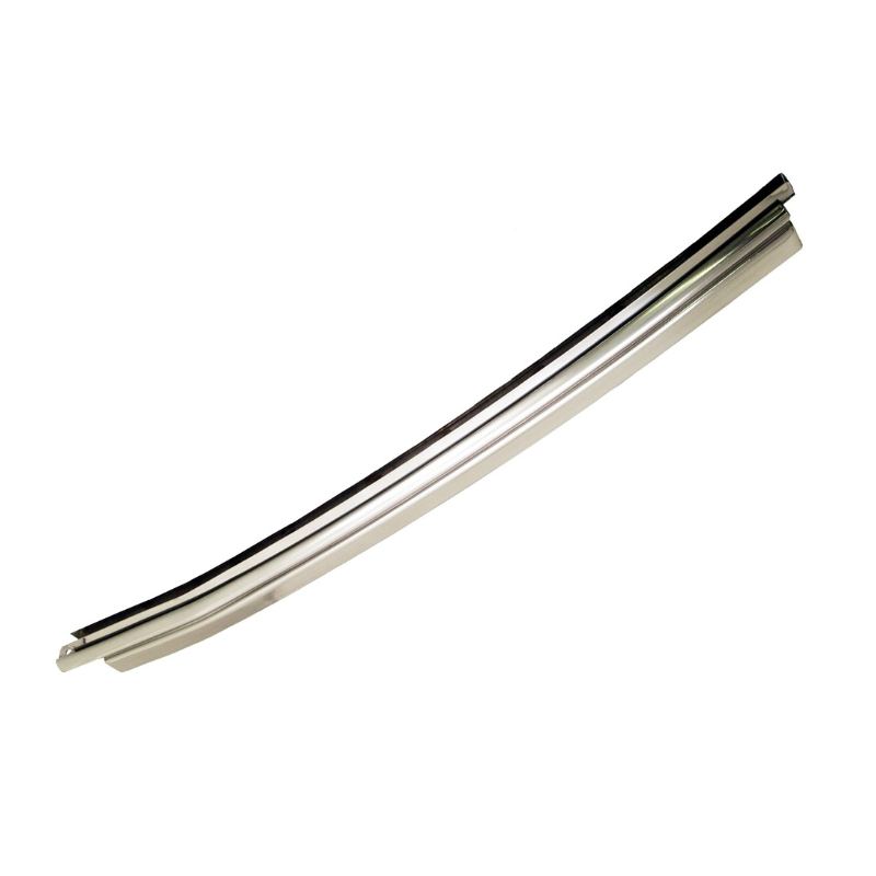 Chrome strip door glass left Fastback 69-70