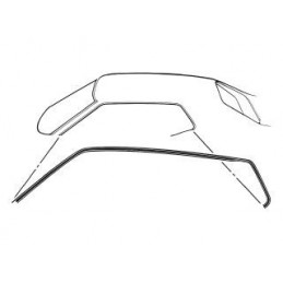 Seals roof edge rain gutter, coupe (pair) 69-70