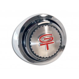 Bouchon de réservoir GT chrome/rouge 69