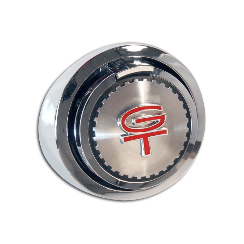 Bouchon de réservoir GT chrome/rouge 69