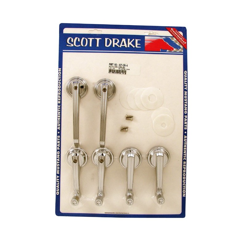 Door handle / window crank set coupe/convertible 65-67 Door handle / window crank set coupe/convertible 65-67
