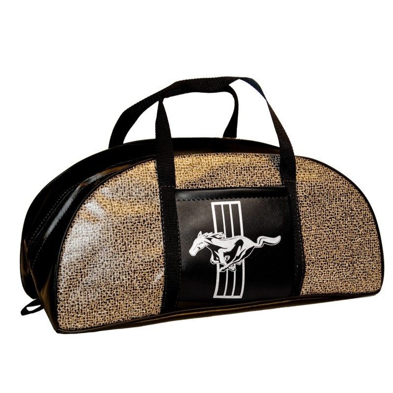 Geantă mică în carouri cu sigla Ford Mustang 64-73