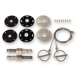 Știfturi de capotă, oțel inoxidabil, grile din aluminiu - 64-73