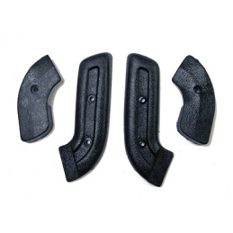 Seat hinge covers (black) 68-70