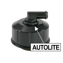 Oil cap bayonet lock with ventilation black 68-70