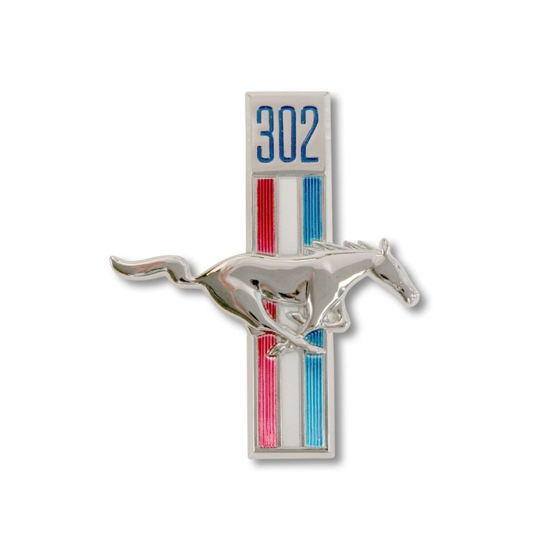 Emblema parafango 302 V8 destro 68 Emblema parafango 302 V8 destro 68