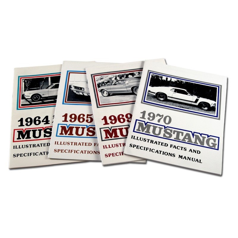Libro Fatti e illustrazioni del Mustang 1966 Libro Fatti e illustrazioni del Mustang 1966