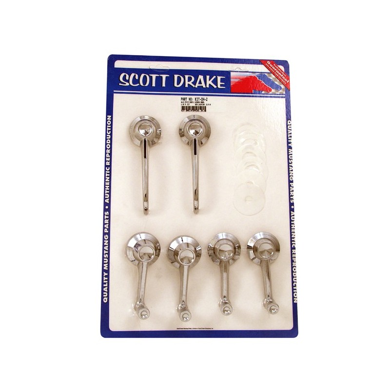 Set maniglia per porta e manovella per finestra 64-65 Set maniglia per porta e manovella per finestra 64-65