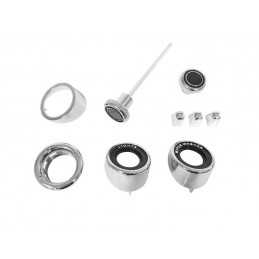 Set elementi decorativi cruscotto cromato 69