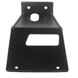 Cover plate rear seat lock right Fastback 67-68