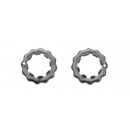 Crown safety wheel bearing front