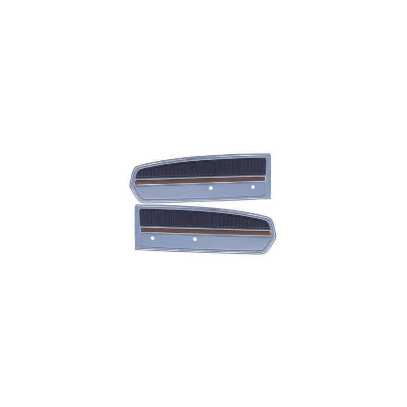 Door panels deluxe blue pair 68