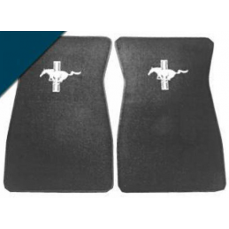 Floor mats with pony logo (dark blue, set) 64-73