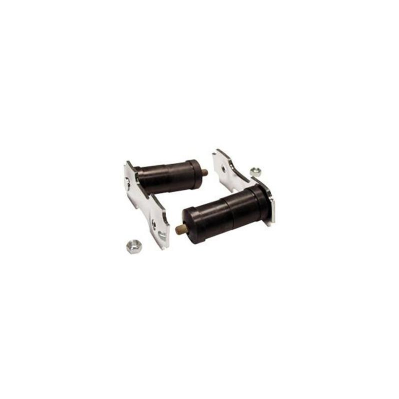 Shakle Kit Blattfeder (Edelstahl, Doppelauspuff, 9/16") 66-73 Shakle Kit Blattfeder (Edelstahl, Doppelauspuff, 9/16") 66-73