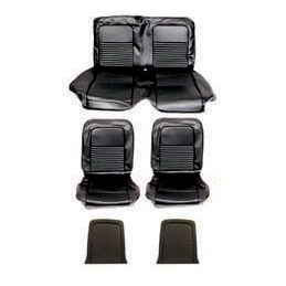 Seat covers Coupe black complete 67
