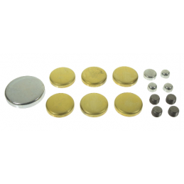 Frost plug set brass, Small Block 64-73