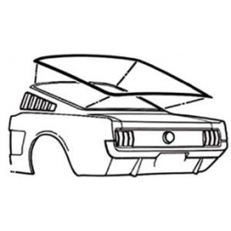 Guarnizione lunotto Fastback 65-66