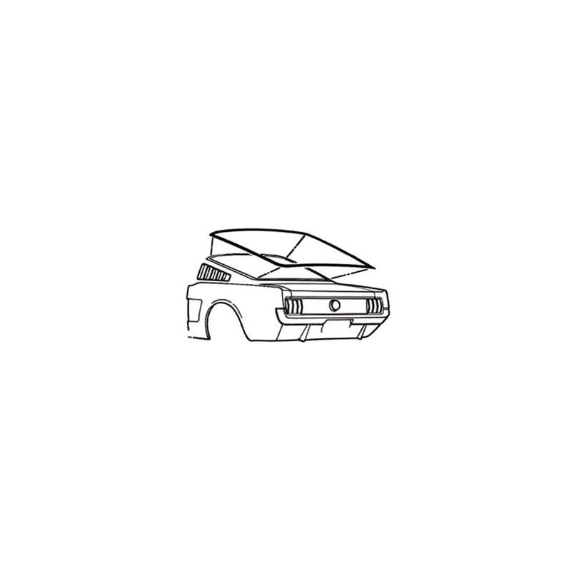 Guarnizione lunotto Fastback 65-66 Guarnizione lunotto Fastback 65-66