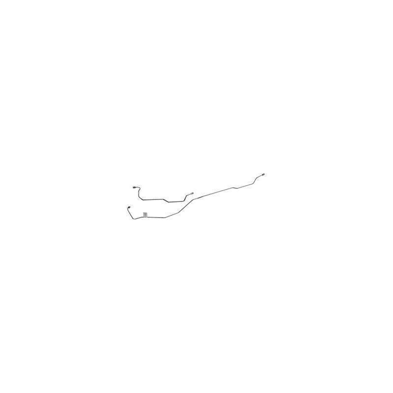 Brake lines rear axle V8 (289-428), 9" 67