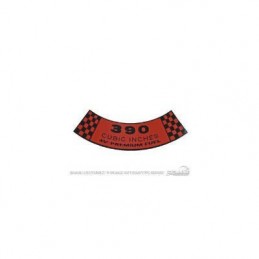Adesivo filtro aria - 390 4V Premium Fuel 67-69
