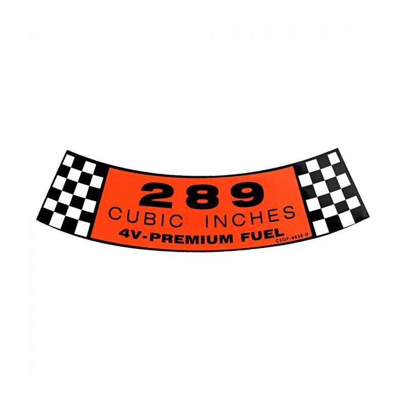 Adhesivo para filtro de aire 289 4V, 65-66 Adhesivo para filtro de aire 289 4V, 65-66