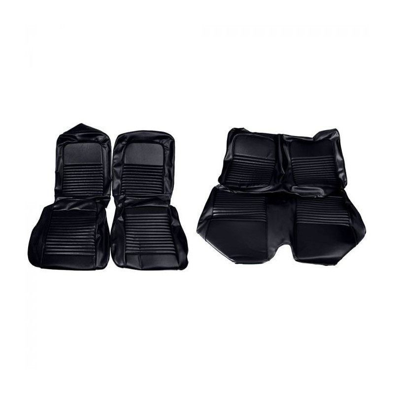 Seat covers Fastback black complete 67 Seat covers Fastback black complete 67