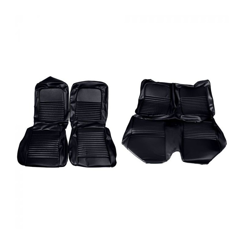 Seat covers Fastback black complete 67