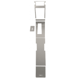 Mittelkonsole Dekorsatz Aluminium Automatikgetriebe 67