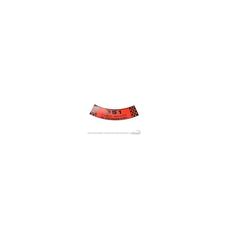 Aufkleber für Luftfilter - 351 4V Premium Fuel 69 Aufkleber für Luftfilter - 351 4V Premium Fuel 69
