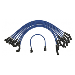 Ignition cable set - blue, Ford logo (390-428)