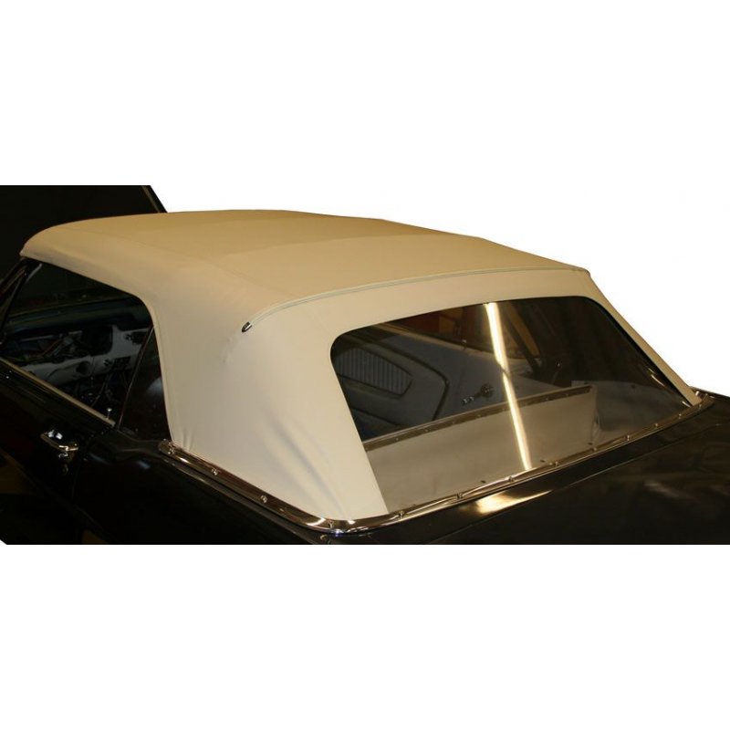 Capote blanche avec lunette arrière 64-66 Capote blanche avec lunette arrière 64-66