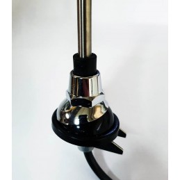 Antenna con base tonda, cromata 67-68