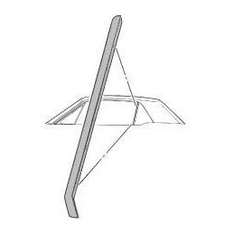 Seal triangle window convertible rear right 64-68