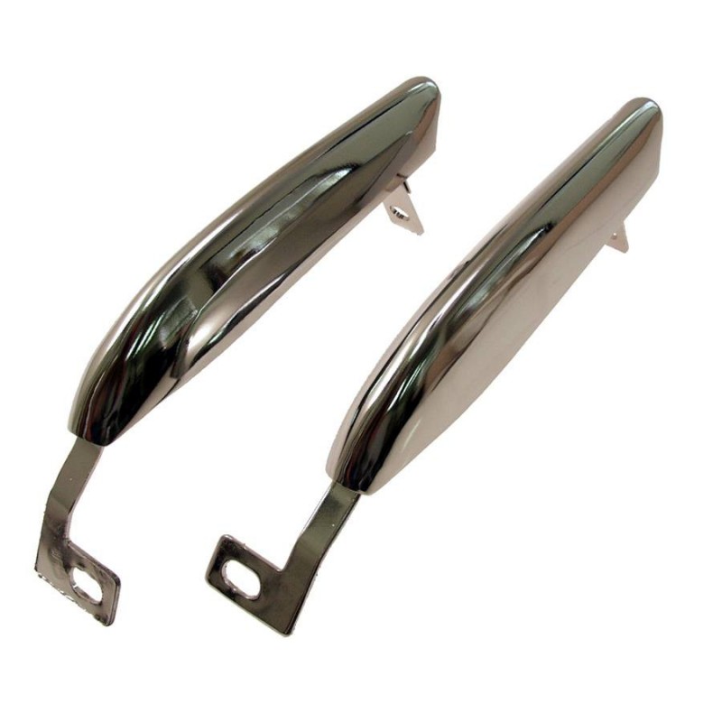 Front bumper horns without protective strips (pair) 67-68