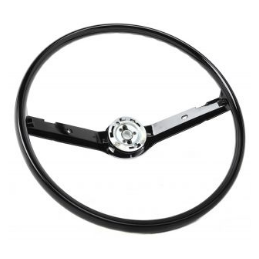 Steering wheel - 2-spoke - black 68-69