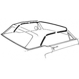 Garnitură rabatabilă pentru acoperiș, Cabrio 69-70