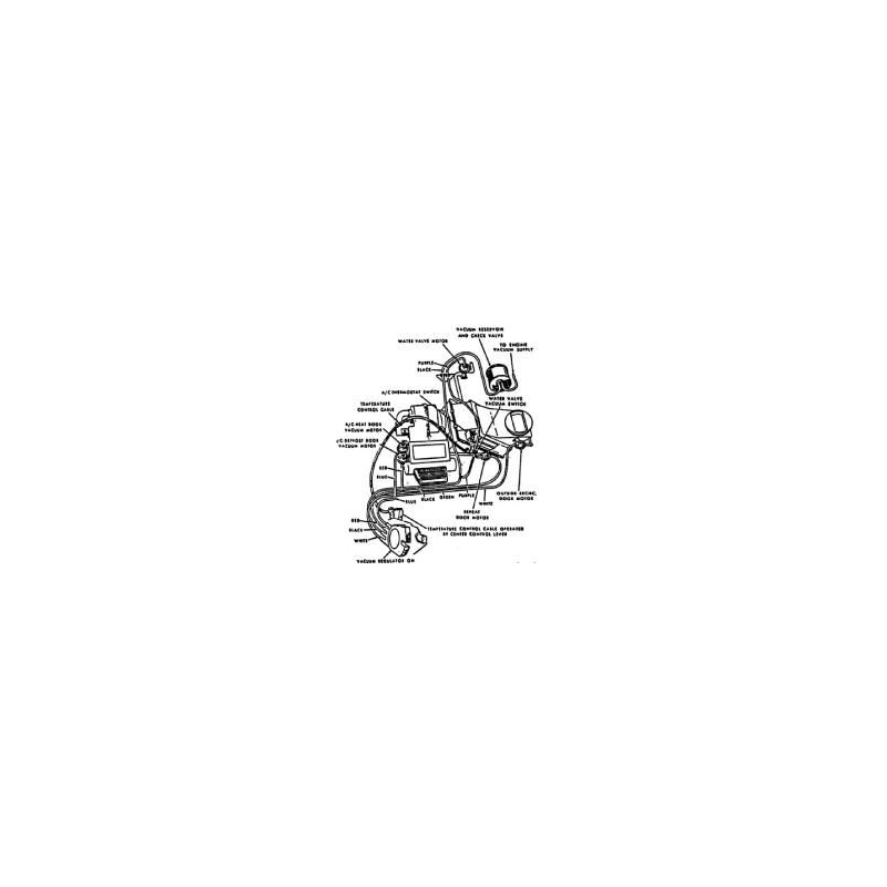 Juego de mangueras de vacío para aire acondicionado 67-68 Juego de mangueras de vacío para aire acondicionado 67-68