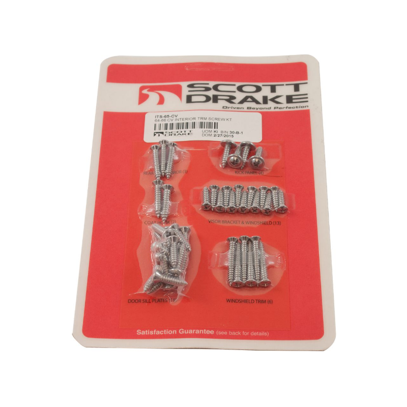 Set de șuruburi pentru ornamentele interioare, Cabriolet 64-66