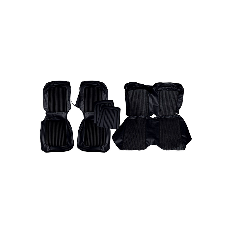 Fundas de asiento Coupe negro completo 68 Fundas de asiento Coupe negro completo 68
