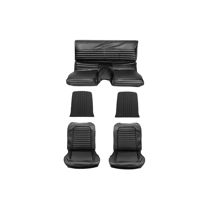 Seat covers Fastback black complete 65