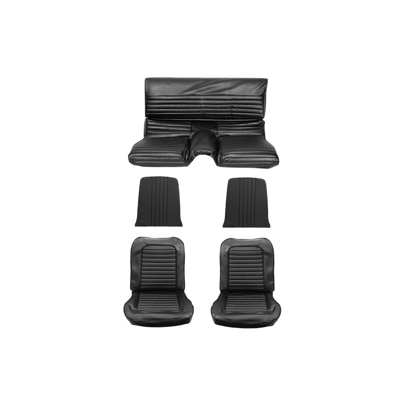 Fundas de asiento Fastback negro completo 65