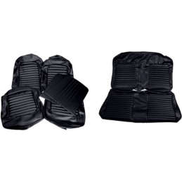 Seat covers coupe black complete 64-65