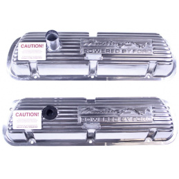 Valve cover 260-351W polished "Mustang" 64-73