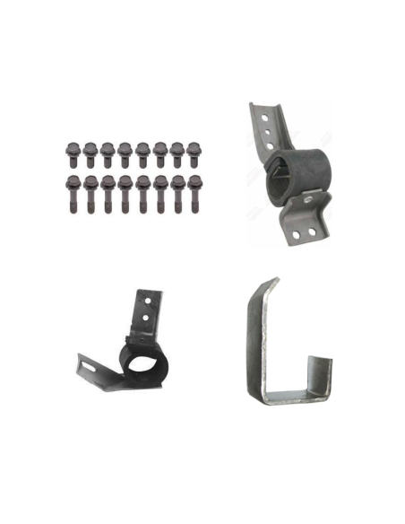 Mustang 1968 Auspuffhalter, Schellen und Schrauben