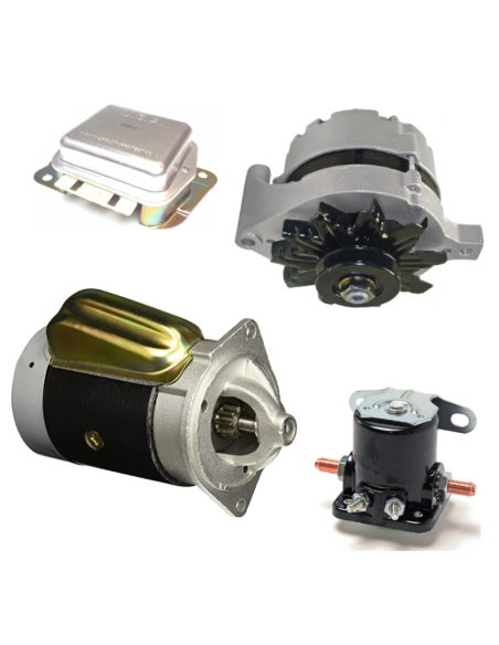 Mustang 1971-73 Starter, Solenoid, Alternator, Regulator