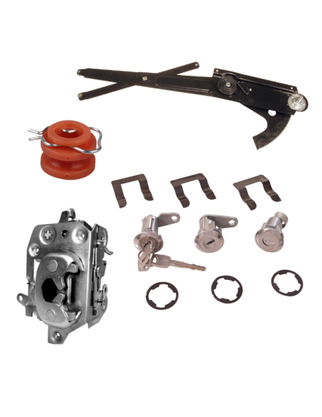 Mustang 1970 Ignition Lock Cylinder, Keys, Window regulator, Door latch