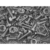 Bulloni e dadi in pollici americani per auto americane SAE. Viti per lenti per auto d'epoca